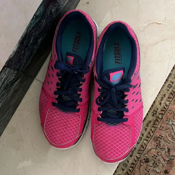 NIKE FLEX 2013 RUN PINK AND NAVY SIZE 8 - Picture 7 of 11